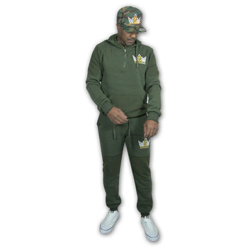 Kingdomhood Embroidered Logo Hoodie Tracksuit – Ultimate Comfort and Style